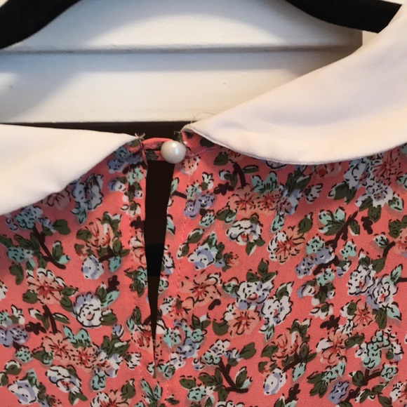 Retro collar floral blouse 💝 - Picture 3 of 3